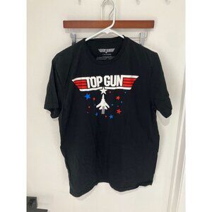 Top Gun Unisex Movie T-Shirt, Black/Red/White/Blue, Large